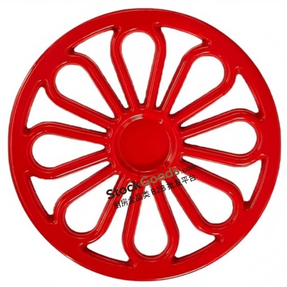 18CM Cast Iron Trivet, Net Weight 0.7KG, 3 Colors Available
