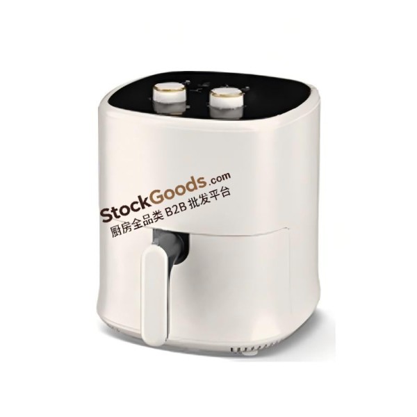 4.0L Mechanical Knob Air Fryer, 220V 1200W, Off-white