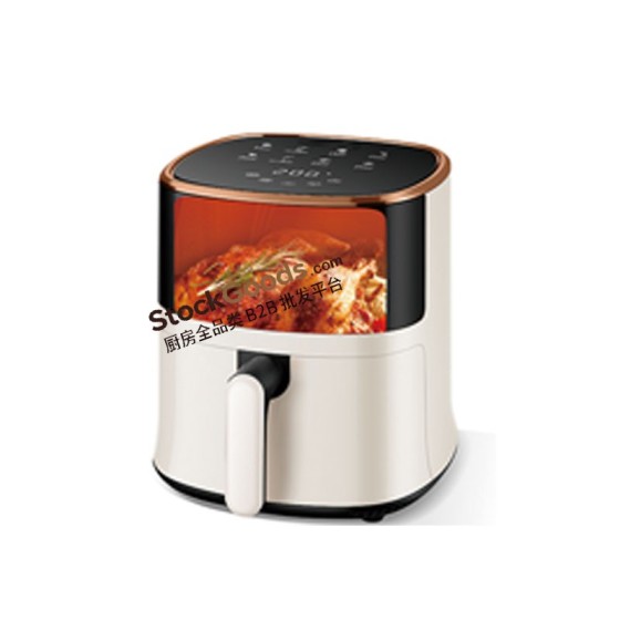 4.0L LED Touch Screen Air Fryer with Upper Viewing Window, 220V 1200W