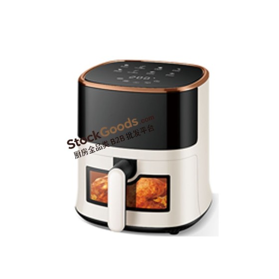 4.0L LED Touch Screen Air Fryer with Bottom Viewing Window, 220V 1200W