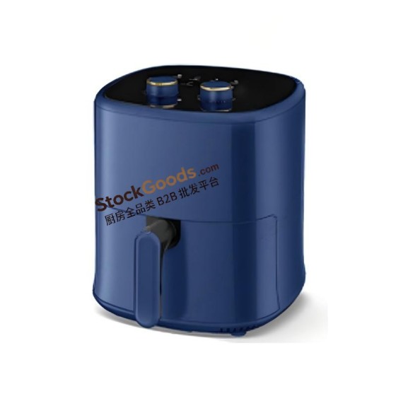 4.0L Mechanical Knob Air Fryer, 220V 1200W, Navy Blue