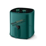 4.0L Mechanical Knob Air Fryer, 220V 1200W, Dark Green
