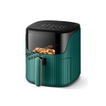6.0L LED Touch Screen Air Fryer with Upper Viewing Window, 220V 1200W | Dark Green