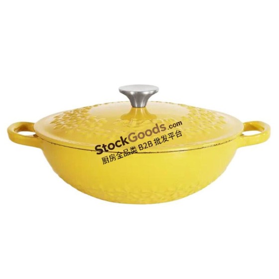 22CM Enameled Cast Iron Casserole Dish Dutch Oven Pot with Lid and Dual Handles, Super Heat Retention, 1.6L, Net Weight 3.1KG, 2 Colors Available