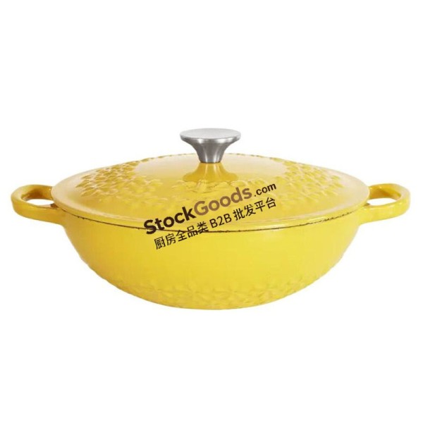 22CM Enameled Cast Iron Casserole Dish Dutch Oven Pot with Lid and Dual Handles, Super Heat Retention, 1.6L, Net Weight 3.1KG, 2 Colors Available