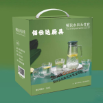 Clear Hammered Glass Water Set,1500ml Pitcher + 4Pcs 250ml Glass Cups