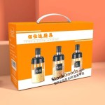 3‑Piece Glass Seasoning Jar Set With Built‑in Spoon,260ml Condiment Storage Bottles for Salt Sugar MSG,Gift Box