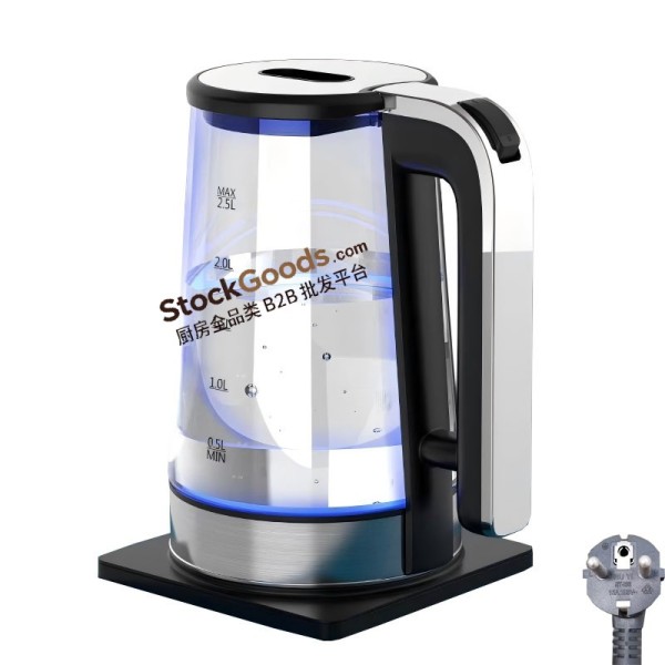 AC220-240V 1500-1800W 2.5L Glass Electric Kettle