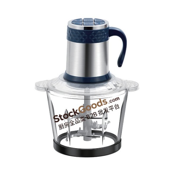 3L 400W Glass Bowl Electric Meat Grinder, Multifunctional Household Baby Food Chopper