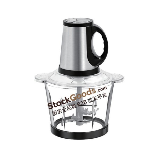 3L 400W Glass Bowl Electric Meat Grinder, Multifunctional Household Baby Food Chopper