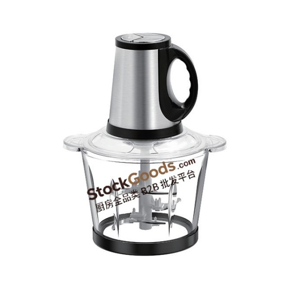 3L 400W Glass Bowl Electric Meat Grinder, Multifunctional Household Baby Food Chopper