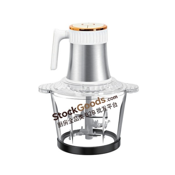3L 400W Glass Bowl Electric Meat Grinder, Multifunctional Household Baby Food Chopper