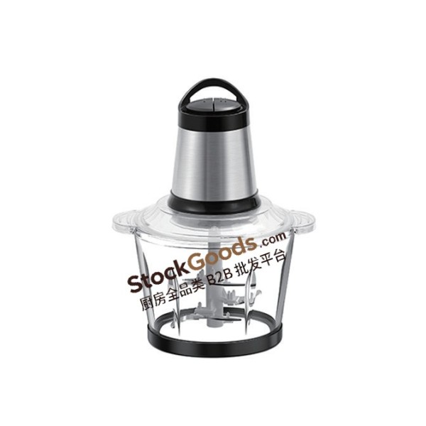 Hachoir à viande électrique bol verre 2L 300W, broyeur multifonction domestique pour purées bébé