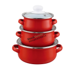 12-14-16CM Mini Enamel Casserole Pot With Colorfull Coating